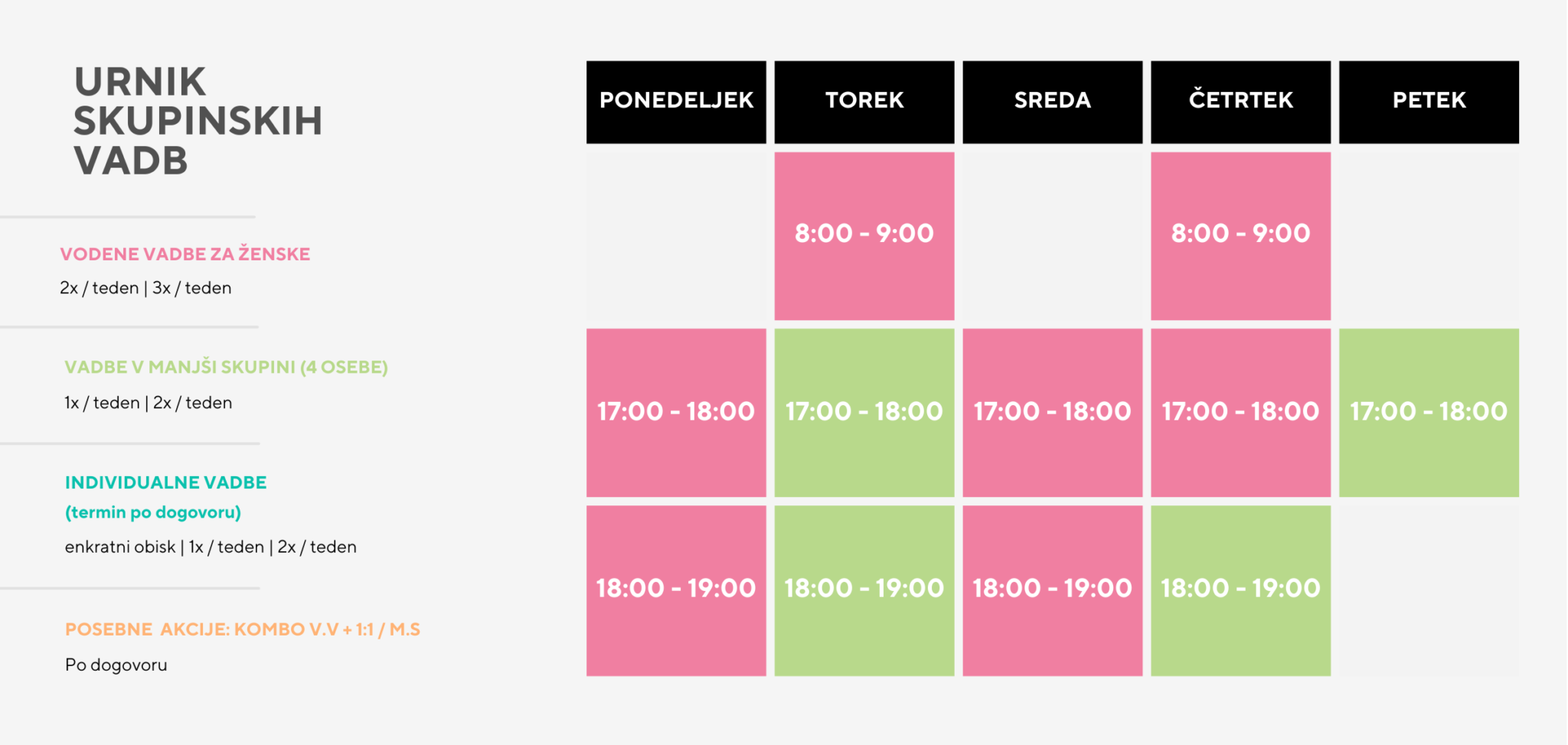 MOJ VAJB GROSUPLJE - urnik vadb in treningov